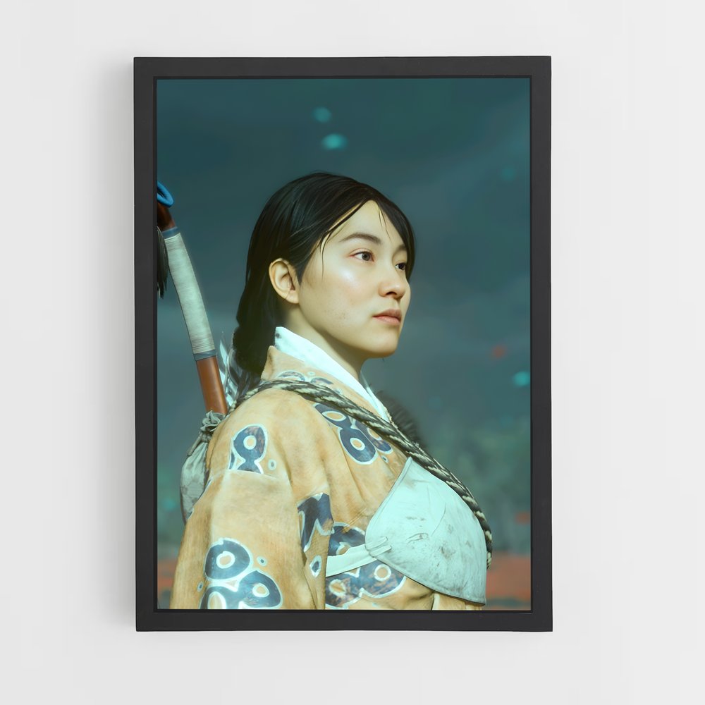 Poster Yuna tsushima – affiche Ghost of tsushima (vue 2)